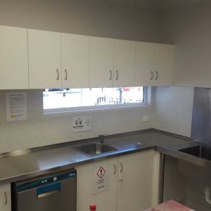 Commercial kitchen install